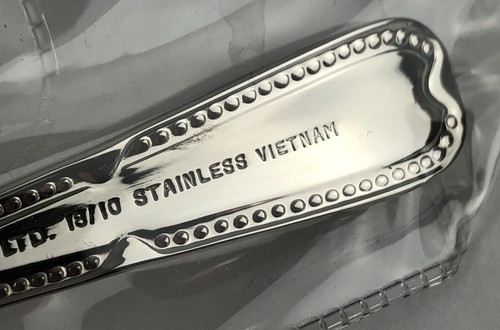 Heritage Mint FONTENAY Stainless Flatware 3 Pc Dinner Fork Spoon Knife Vintage - Picture 7 of 8