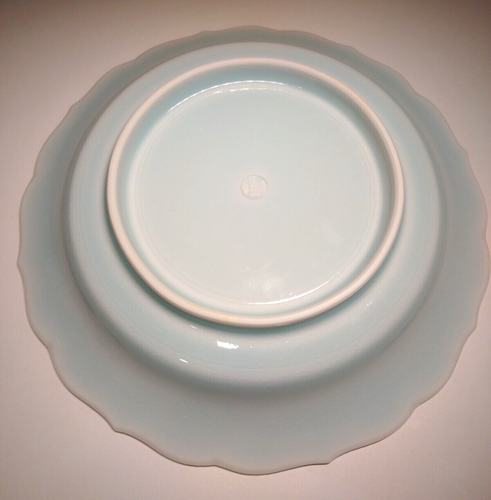 Japanese Kaiji Tsukamoto celadon porcelain plate by National Human Treasure - Picture 7 of 8