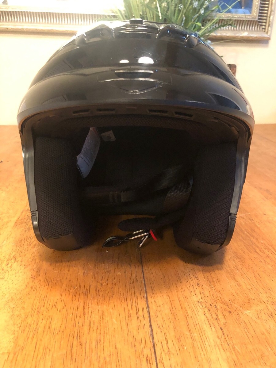 HARLEY DAVIDSON ULTRA JET BLACK HELMET OPEN FACE SIZE SMALL
