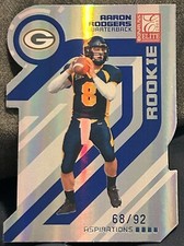 2005 Donruss Elite Aaron Rodgers Aspirations Die-Cut Rookie RC 68/92 #101