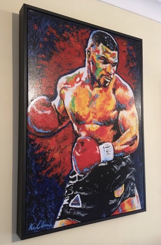 Boxing Mike Tyson Limited Edition of 86 Art Canvas By Patrick J. Killian - Picture 1 of 3