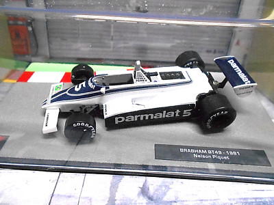 F1 BRABHAM Ford Cosworth BT49 1981 #5 Piquet Parmalat SP IXO Altaya 1:43