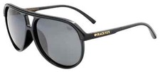 Black Flys Fly Bounce 2.2 Sunglasses - Shiny Black Glitter- Smoke Grey Lens