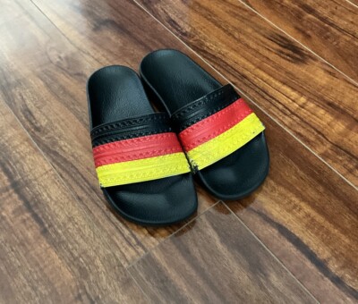 Adidas Adilette Germany Slide Sandal Flag Black/Red-Yellow
