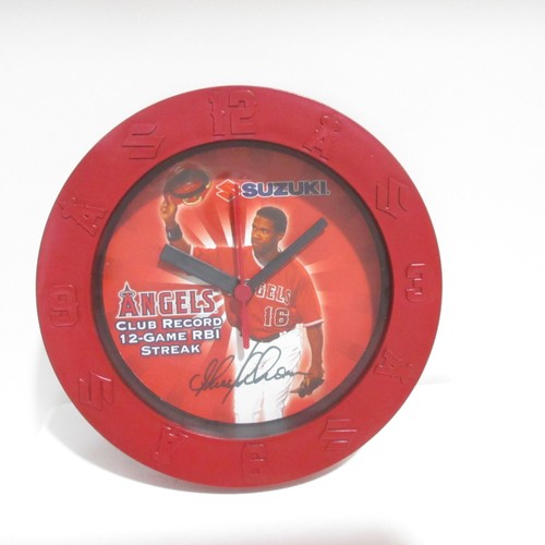 Horloge murale Los Angeles ANAHEIM Angels MLB PROMO STADE EXCLUSIF GARRET ANDERSON - Photo 2/9