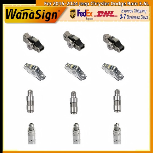Intake & Exhaust Lifters Rocker Arms For 2016-2024 Jeep Chrysler Dodge Ram 3.6L - Foto 13 di 20