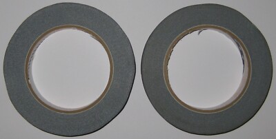 2 X Teraoka 570F Black Acetate Cloth Adhesive Tape - 3/4'' x 100 ft - 20mm x 30m