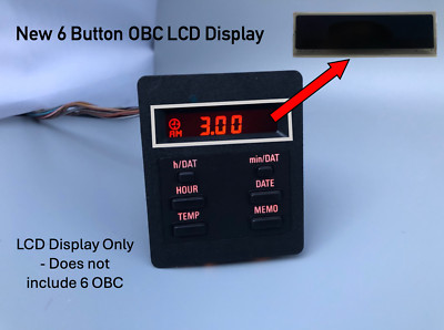 NEW LCD Screen Display Repair for BMW E30 6 Button OBC Clock On Board Computer