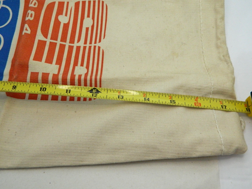 Los Angeles LA Olympics 1984 Tote Bag Canvas Drawstring 17 x 13 Torch Logo Vtg - Picture 12 of 15