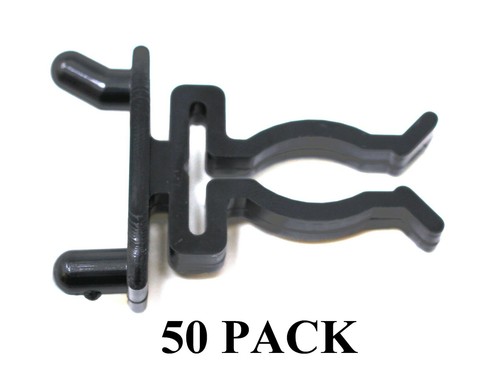 Spring Style Tool Holder Black 50-PK Garage Organizer for 1/4 Pegboard Peg Hooks - Picture 2 of 13