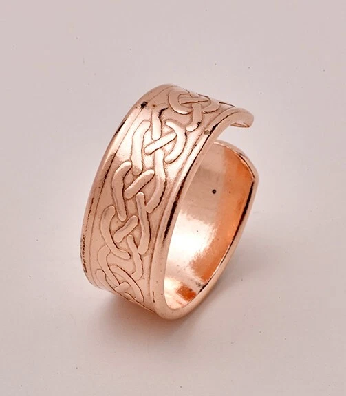 COPPER FAYRE Copper Ring Patterned - 2 1/2" long 9.25 mm wide CR10