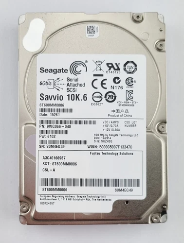 Festplatte Seagate Savvio 10K.6 SAS - 600GB - 10000RPM - Intern