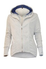Womens Grey Oversized Hoodies Hoody Hooded Top Jacket