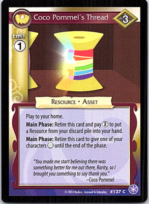 My Little Pony The Crystal Games Card 127C Coco Pommel's Thread