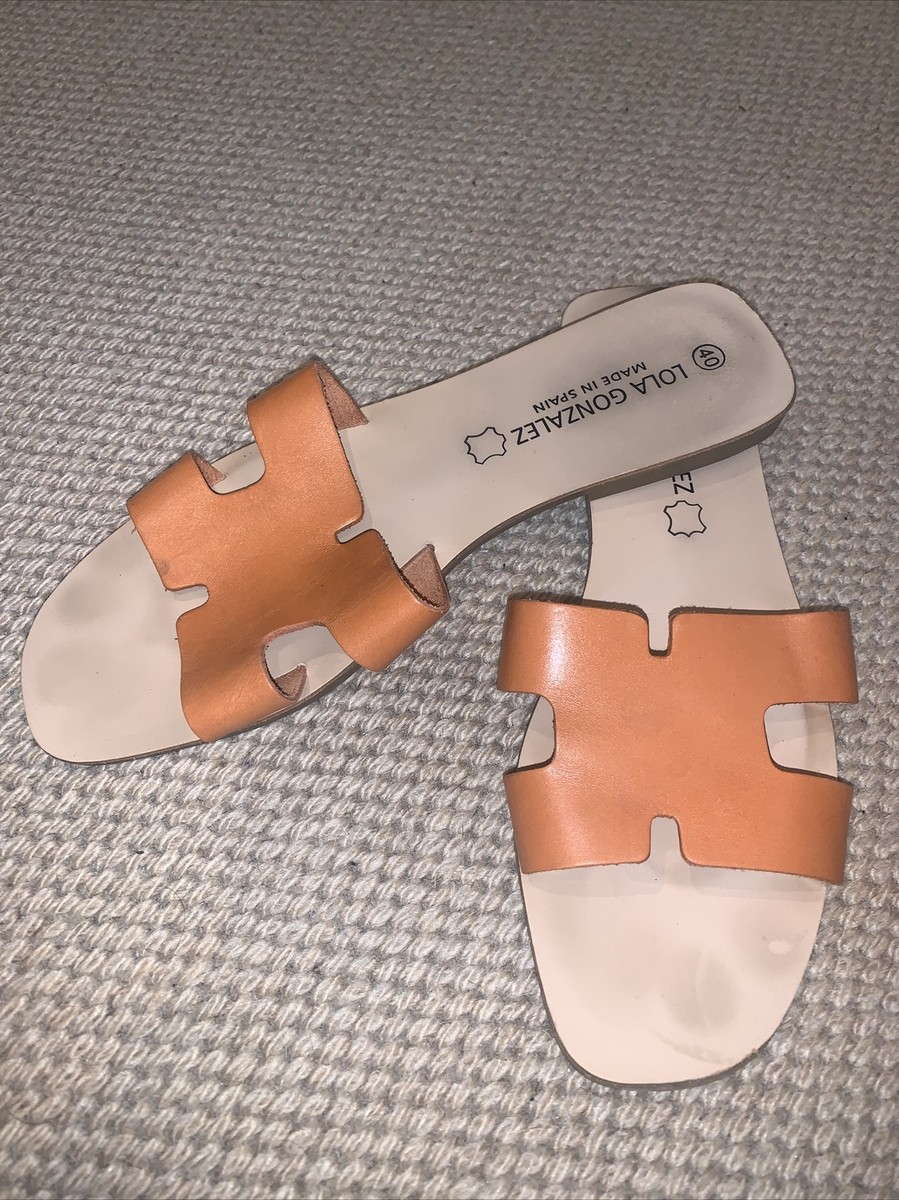 Lola Gonzalez H bar Sandals Orange Size 40 EU UK