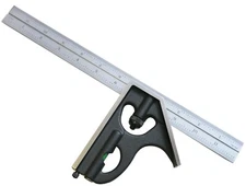 PEC 12" 2 pc Combination Square (16R) USA (7131-16R)