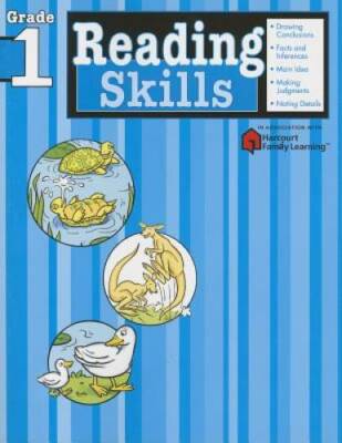 Reading Skills: Grade 1 (Flash Kids Harcourt Family Learning) - Paperback - GOOD