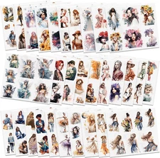 People Scrapbook Sticker Set (30 Sheets, 236 Assorted Pieces) - Journaling Scrap