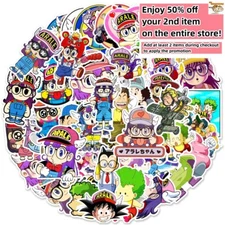50pcs Waterproof Vinyl Stickers Dr Slump Arale Anime Luggage Phone Laptop Fridge