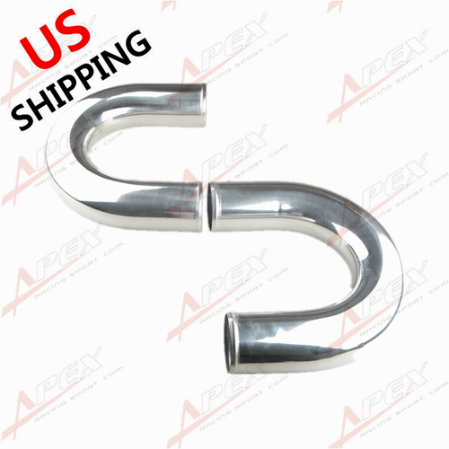 3.5" inch Aluminum Turbo Intercooler Pipe Piping Kit + Clamp + Couplers US SHIP - Picture 7 of 11