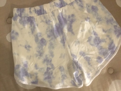 BNT Girls M&Co Kylie 100% Cotton Blue White Tie Dye Shorts Age 15 170cm - Foto 14 di 24