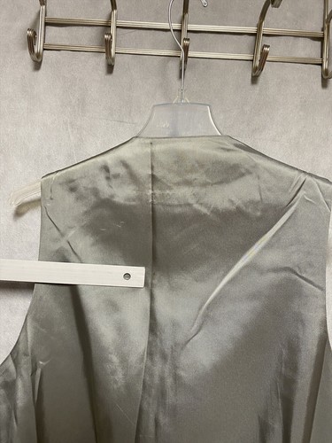 Bachrach Suit Men 40L Green Gray 3 Piece Wool Office Career Pants 34 X 33 Luxury - Picture 15 of 24