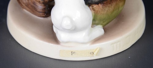 Vintage Hummel #58/0 PLAYMATES Figur TMK3 Hase Kaninchen mit Teiletikett 3,5"H - Bild 5 von 6