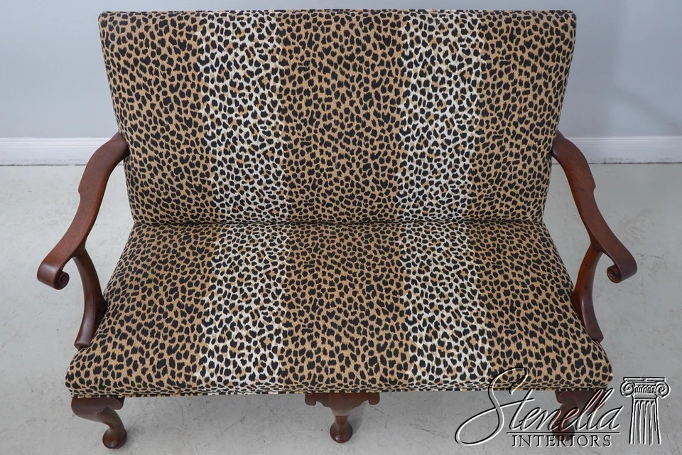 61316EC: KITTINGER Colonial Williamsburg CW-154 Caoba Settee Loveseat Foto 3 de 4