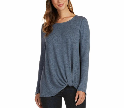 Max & Mia Ladies' Long Sleeve Side Twist Top - Picture 11 of 20
