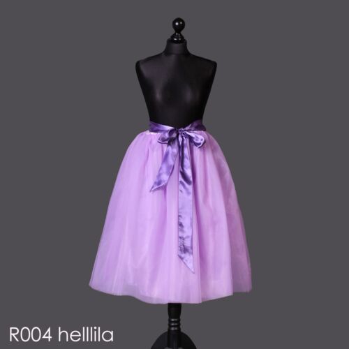 Ballettrock Tüllrock 70cm Tanzrock S-XXXL 5 Lagen wadenlang Tutu 20LF - Bild 6 von 53