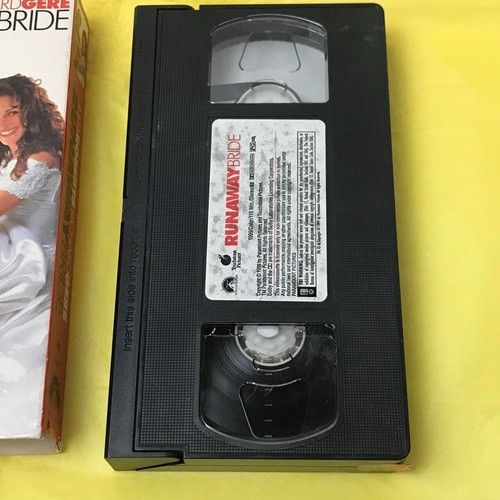 Runaway Bride VHS Tape Romcom Julia Roberts Richard Gere - Picture 4 of 4