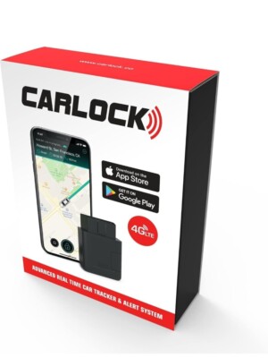CARLOCK Anti Theft Car Device - Real Time 4G Car GPS Tracker & Car Alarm System