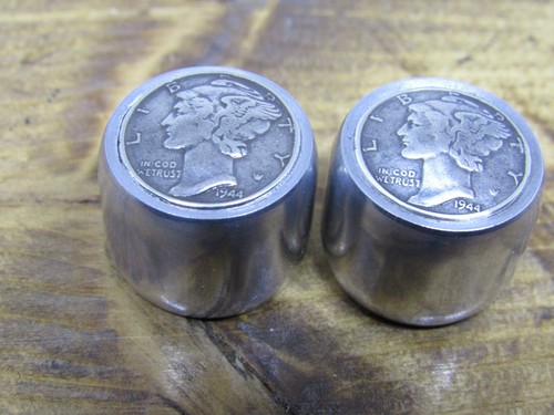 Mercury dime guitar knobs with aluminum sides - Picture 5 of 5