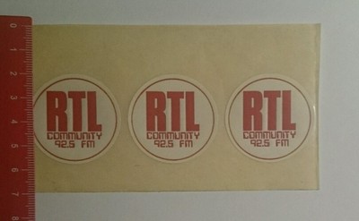 Aufkleber/Sticker: RTL Community 92.5 FM (27101676)
