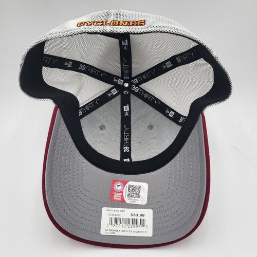 Iowa State Cyclones New Era 39Thirty Fitted L/XL Gray Red Yellow Hat Cap Mens - Picture 6 of 7
