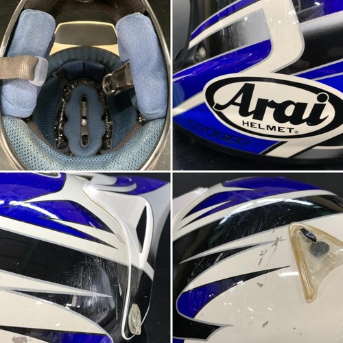 Arai V CROSS 2 Multicolor Off-road Helmet Size:XL 61-62cm Japan - As Is - HSHM - Picture 10 of 10