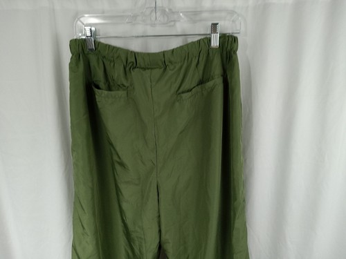 Jolie And Joy Drawstring Hem Parachute Pants Olive Green Womens Size L - Picture 7 of 14