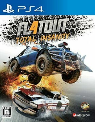 USED PS4 PlayStation 4 FlatOut 4: Total Insanity (language/Japanese)