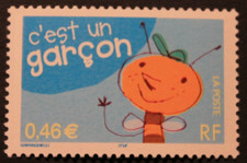 Timbre - FRANCE - C'est un garçon - Neuf ** - YT3464 - 2002