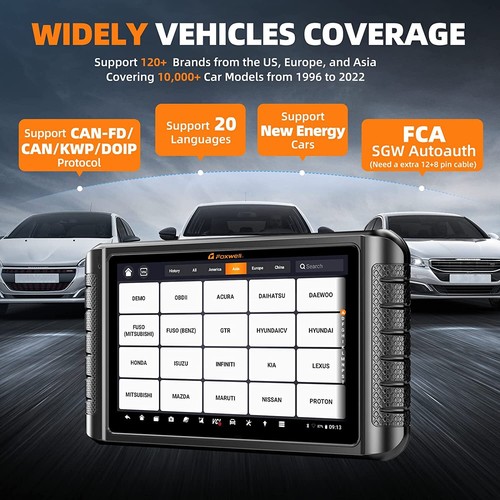 Foxwell Bidirectional OBD2 Scanner Car IMMO Coding TPMS ABS Diagnostic Tablet - Picture 13 of 16