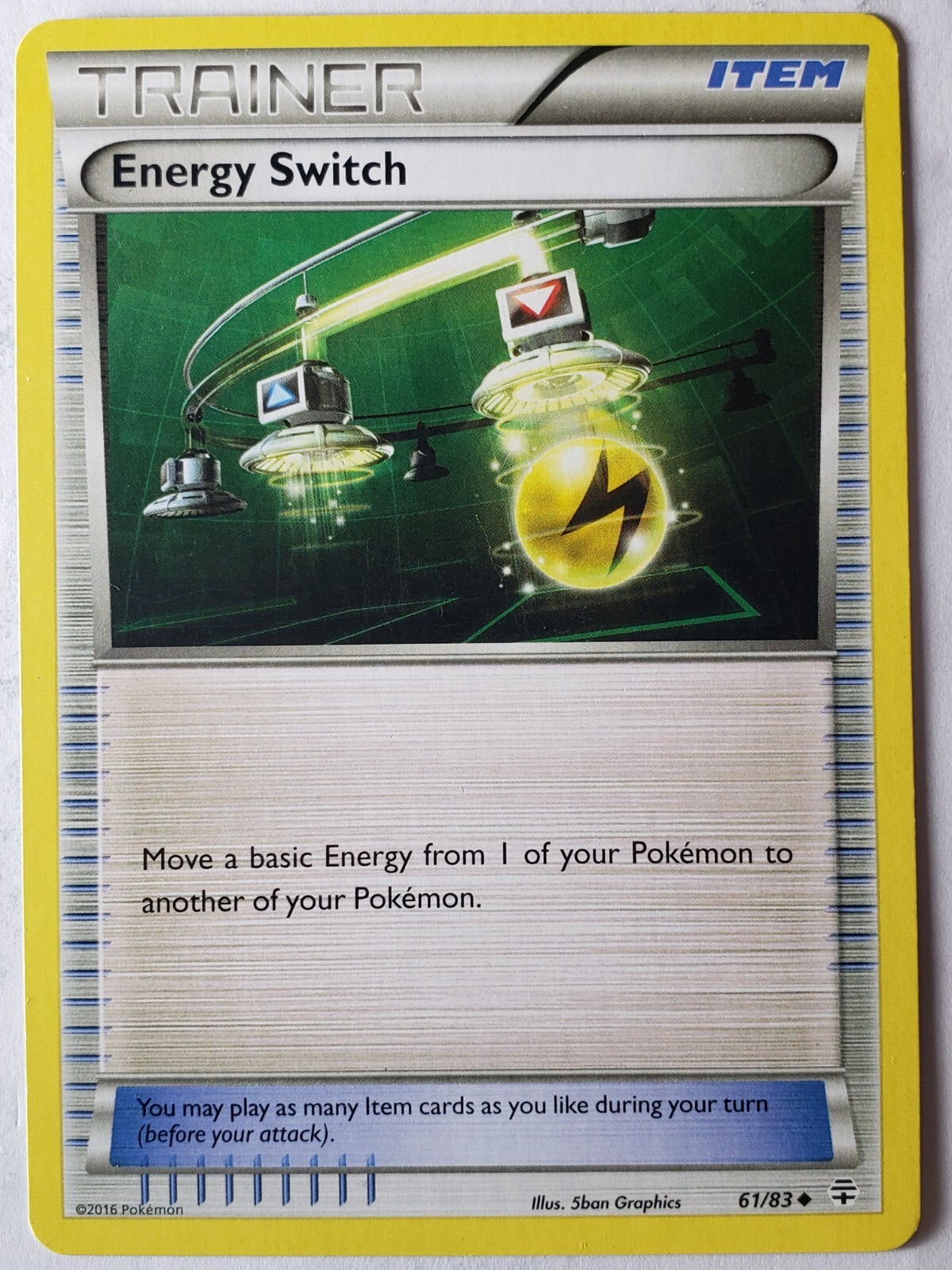 Energy Switch 61/83 LP / VLP - XY Generations Pokemon Card $2 Combined Shipping