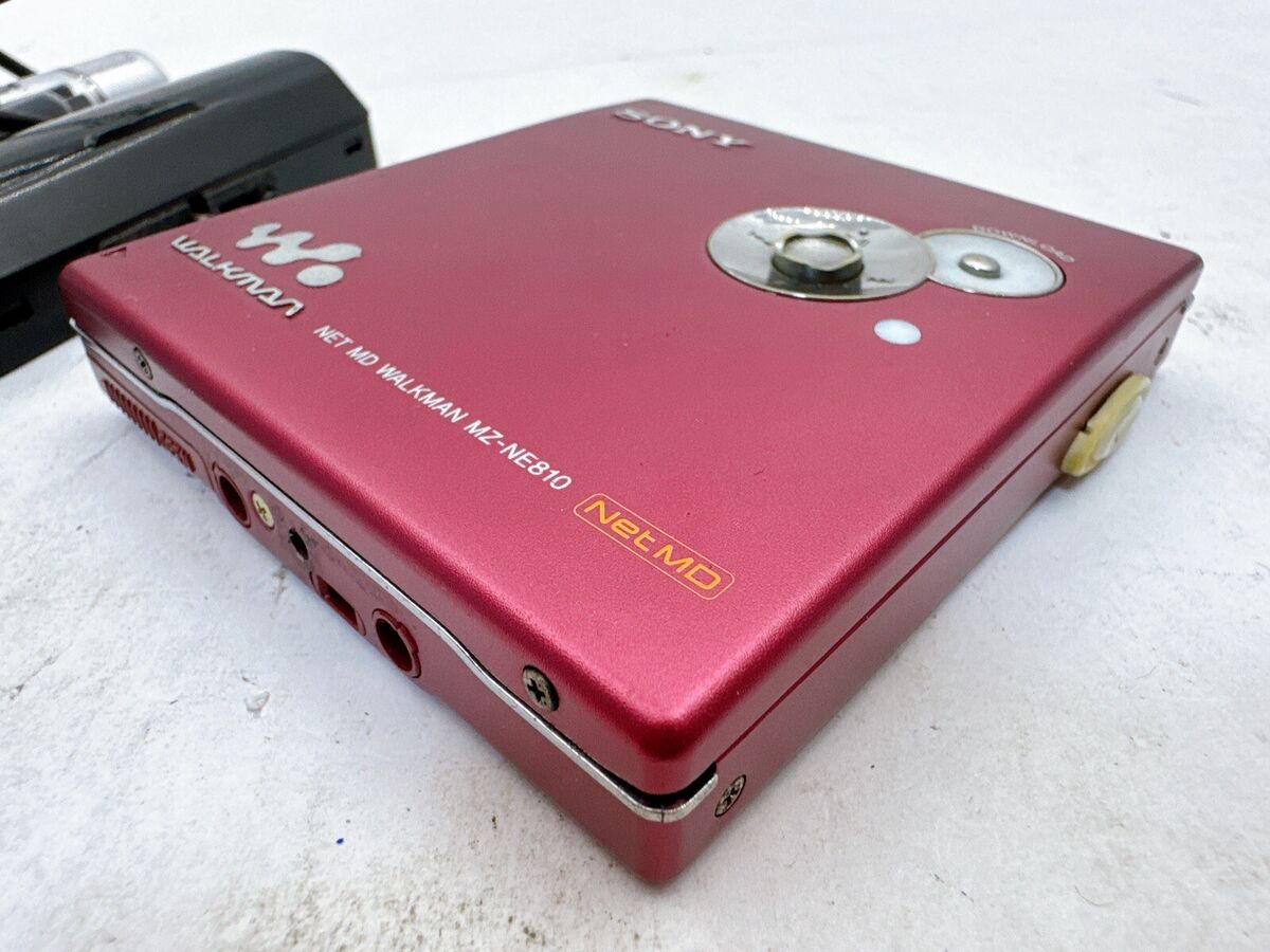 Sony Walkman MZ-NE810 Red Net MD MiniDisc Player USB Sony Walkman MZ-NE810 Red Net MD MiniDisc Player USB