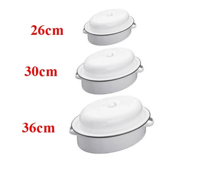 Enamel roaster with lid cheap