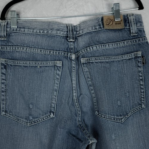 Vintage Y2K Baggy Jeans Mens 34x32 Blue Relaxed Baggy Loose Denim Skate - 第 20/24 張圖片