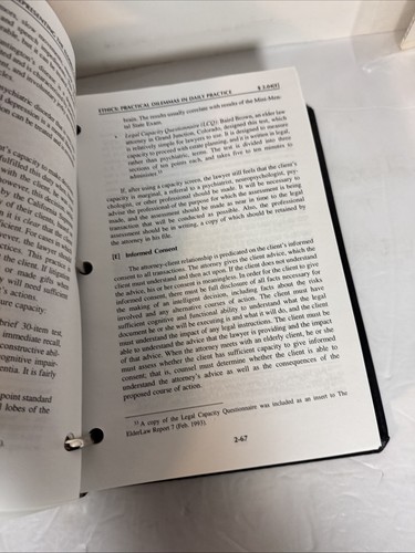 Representing The Elderly Client 2001 Binder W/diskette. - Afbeelding 8 van 9