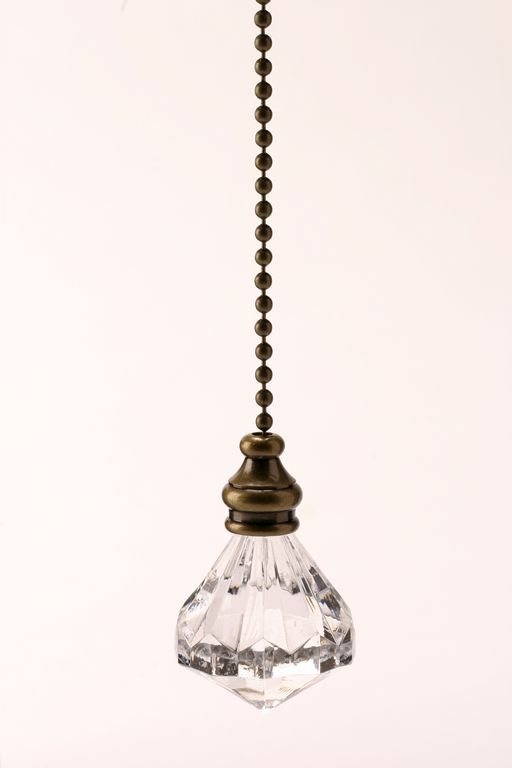 Large Selection of Light Pulls with Chains Chrome Brass Antique