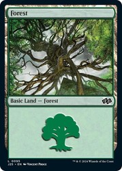 Forest #95 Foundations Jumpstart MTG Basic Land