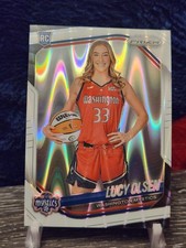 2025 Panini Prizm WNBA Lucy Olsen #145 RC Variation White Seismic Prizm