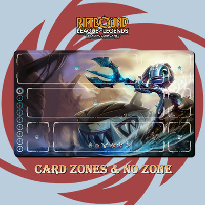 Playmat Fizz LOL Riftbound TCG Stitched Edges bag included