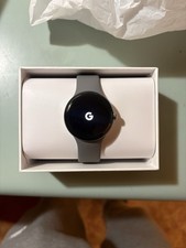 Google Pixel Watch 41mm Matte Black Stainless Steel Case Obsidian Active Band